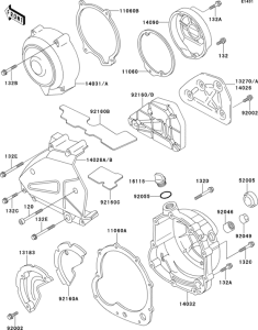 ZR550 Крышки двигателя