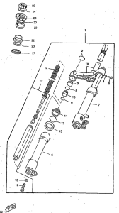 CW50RSP Передняя вилка