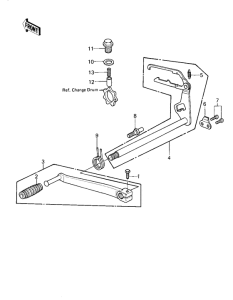 KZ1000 Переключатель передач