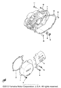 XT500H Боковые крышки