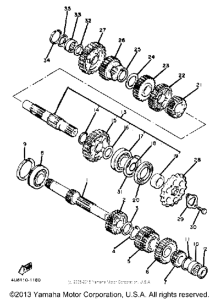 XJ550H Трансмиссия