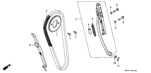 CB250 Цепь грм / натяжное устройство