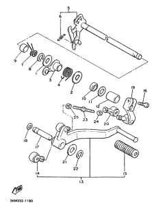 XJ600H (53KW) Переключение скоростей