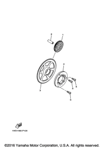 YZFR3GL Муфта стартера