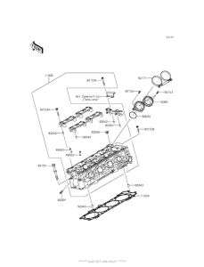 ZX1400 Головка цилиндров