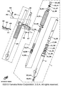 RT180H Передняя вилка