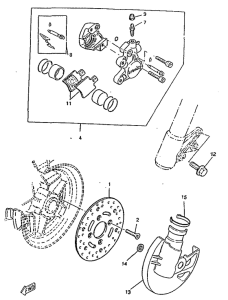 CW50RSX Front brake. caliper
