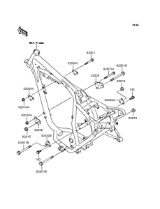 BJ250 Крепление двигателя