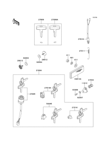 KE100 Замок зажигания