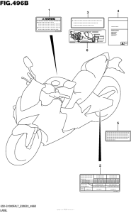 GSX-S1000F (ABS) Label (Gsx-S1000Fal7 E33)