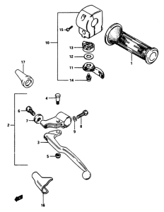 GS1150 Left handle switch