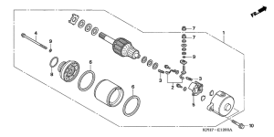 ANF125 Стартерный мотор