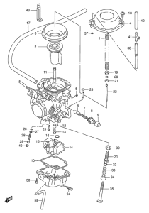DR650 Carburetor assy