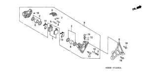 NSR125R Задний суппорт