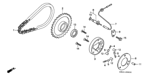 CB250 Муфта стартера
