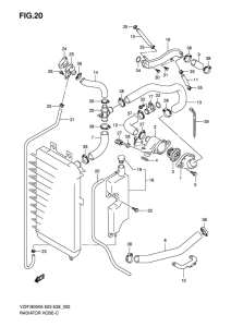 VZR1800 Радиатор hose