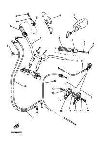 BT1100 Рулевой рычаг и кабель