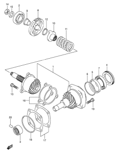 VL800 Secondary drive gear