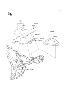 EX250 (ABS) Сиденье