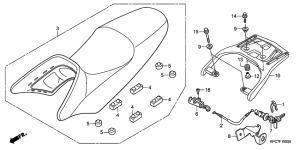 XL125V Seat / carrier