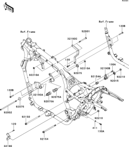 VN1700 Рама ,крепежные детали