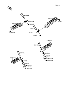 ZX400 Подножки