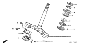 VFR800 Траверса нижняя
