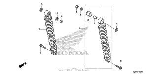 PCX150 Задние амортизаторы