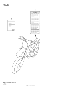 RM-Z250 Label (Rm-Z250L2 E03)