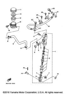 YZ85H Задний торм цилиндр