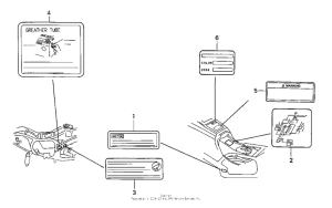 GL1500SE Caution label (2)