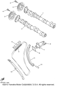 YZF-R6 Цепь механизма газораспределения