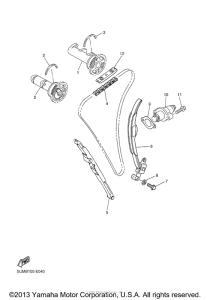 WR250FY Цепь механизма газораспределения