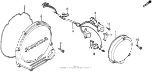 CB550 Clutch cover + pulse generator