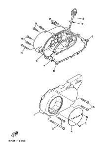 LB50 Крышка картера двигателя