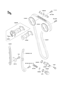 KLX300R Распред вал