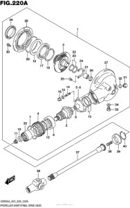 VZ800 Propeller Shaft / final Drive Gear