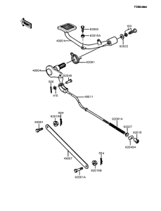 Z250 Педаль тормоза