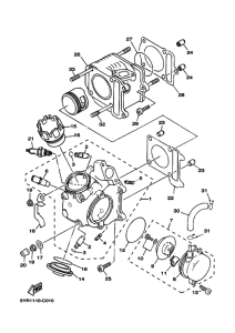 XC125V YJ125X Головка цилиндров