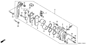 XRV650 Передний суппорт