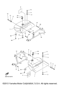 XVS1300CT Боковые кофры