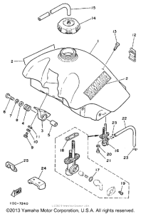 TT225T Топливный бак
