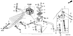 CB500X (ABS) Rear Brake Master Cylinder (Abs)
