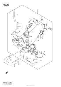GSX-R250 Корпус Дросселя