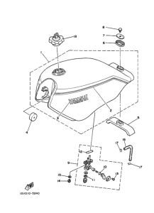RZ125 Fuel tank assy