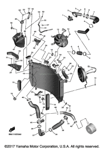 YZF-R6 Радиатор и Патрубки