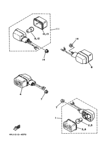 TZM50R Rear flasher light assy