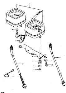 TS125 Спидометр-тахометр