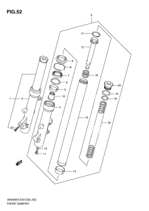 AN400 Демпфер передней вилки