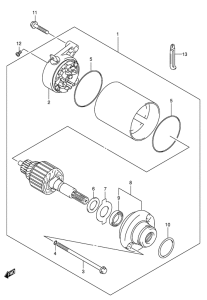 VL125 Стартерный мотор